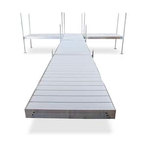 24 ft. T-Style Aluminum Frame with Aluminum Decking Platinum Series Complete Dock Package for Boat Dock Systems