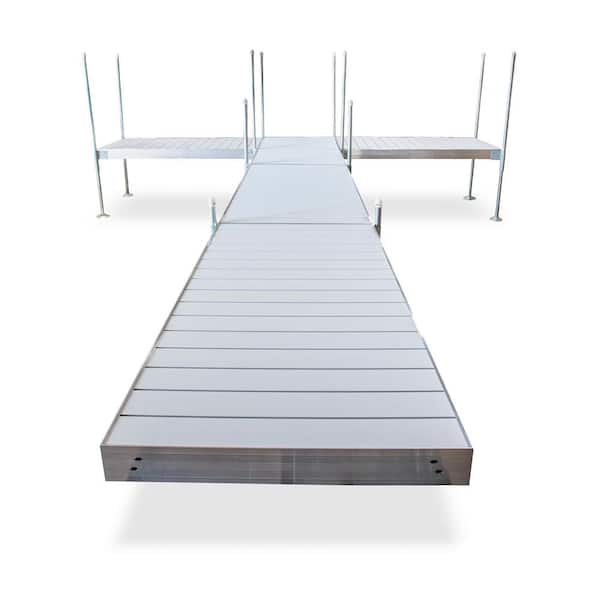 Tommy Docks 24 ft. T-Style Aluminum Frame with Aluminum Decking Platinum Series Complete Dock Package