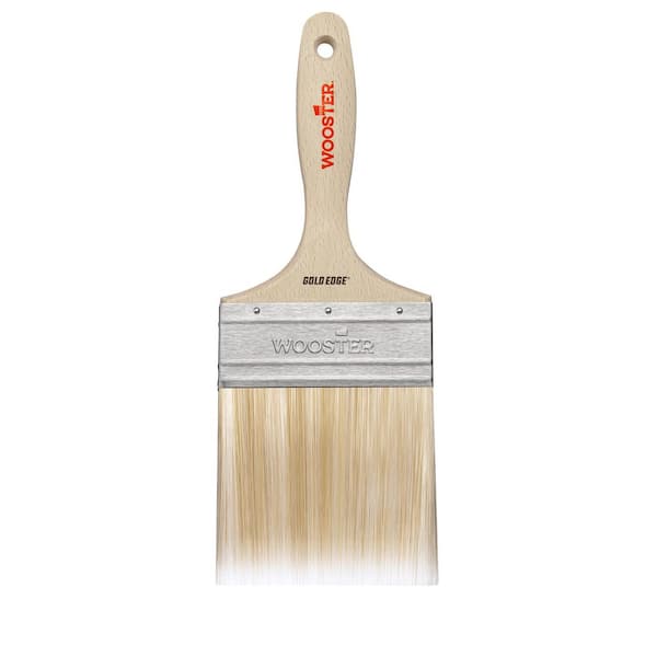 4 in. Gold Edge Polyester Flat Brush