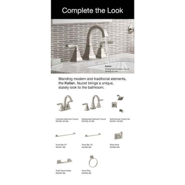 Kallan Single Robe Hook in Vibrant Brushed Nickel