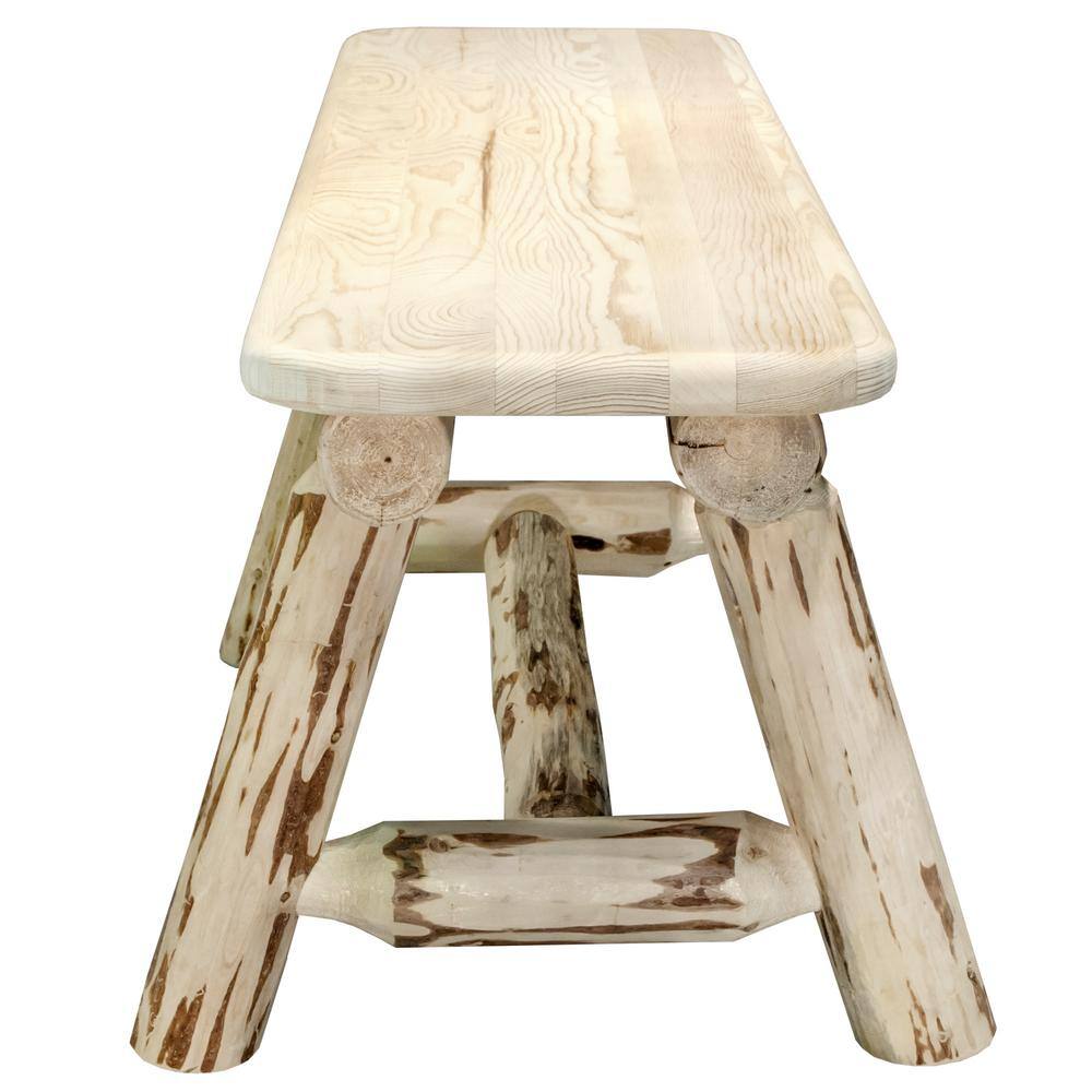 Modern Matte Lodge Pole Pine Backless Bench - 45"