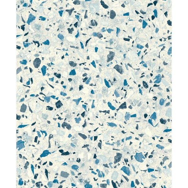 Floored Terrazzo Aegean Vinyl Peel and Stick Wallpaper Roll (Covers 30.75 sq. ft.)