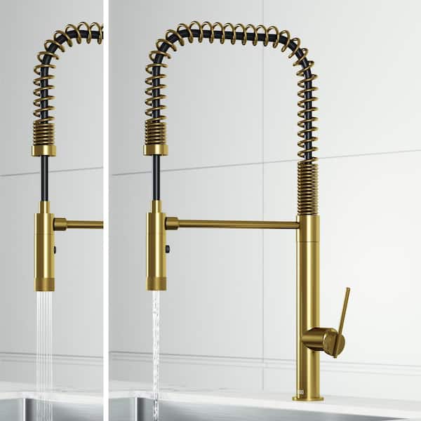 Sterling Single-Handle Pull-Down Sprayer Kitchen Faucet in Brushed Nickel