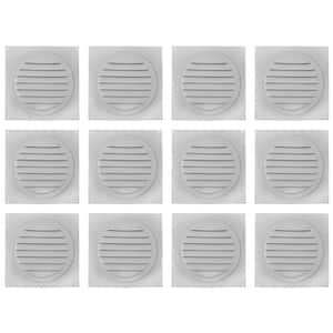 Vent Masters Store 1 Round white screened vent - bag of 6
