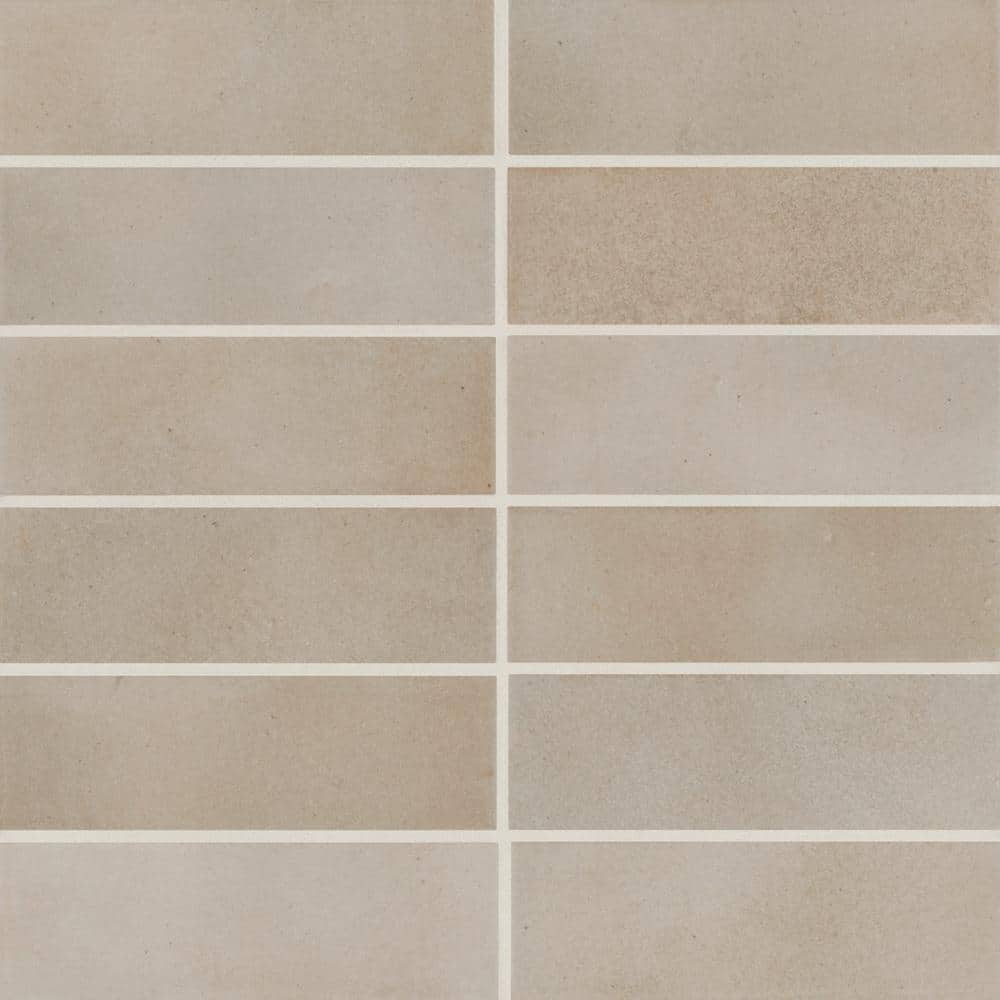 Sample-Celine 4 in. x 5 in. Matte Taupe Porcelain Floor Subway Tile price history on PriceWatchPro