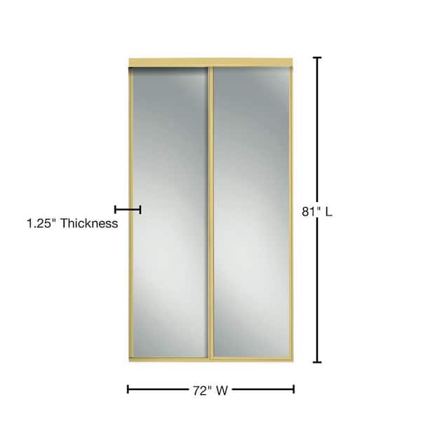 Contractors Wardrobe 72 In X 81, Fixing A Sliding Mirror Door Frame Separated From Glass