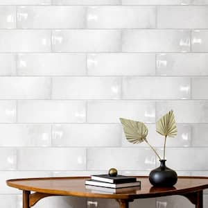 Forever White 5-7/8 in. x 15-3/4 in. Ceramic Wall Tile (10.4 sq. ft./Case)