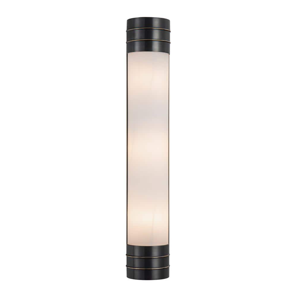 Urban Bronze Matte Opal 24" Dimmable Bath Sconce