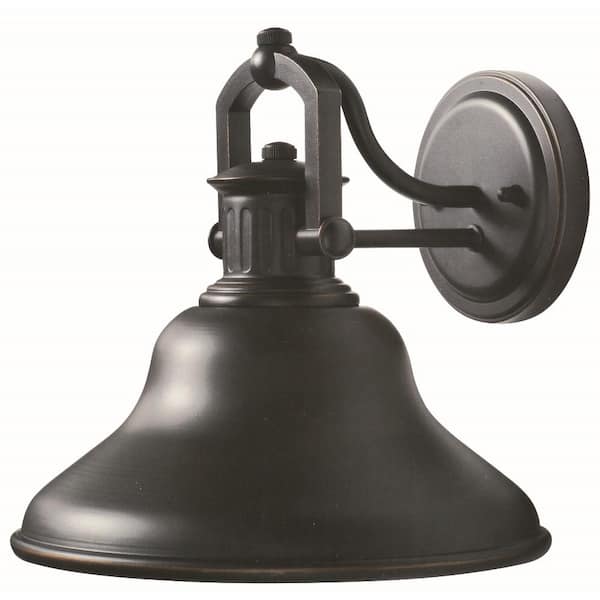 SUPERHUNTER 10 in. W x 9.7 in. H x 10.4 in. D Oil-Rubbed Bronze Medium Exterior Outdoor Wall Lantern