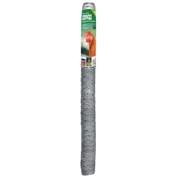 YARDGARD 2 in. Mesh x 3 ft. x 25 ft. 20-Gauge Galvanized Poultry Netting