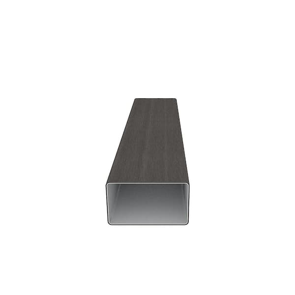 NewTechWood Alusions 1 in. x 2 in. x 144 in. Coextruded Argentinian Silver Gray Wood Composite Aluminum Beams