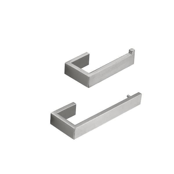 ATKING Wall Mounted 2-Piece Bath Hardware Set with Hand Towel Holder Toilet Paper Holder in Stainless Steel Brushed Nickel