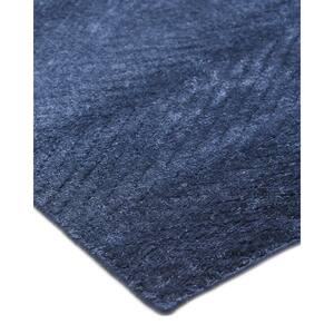 Chevelle Dark Blue 9 ft. x 12 ft. Hand Loomed Contemporary Modern Area Rug