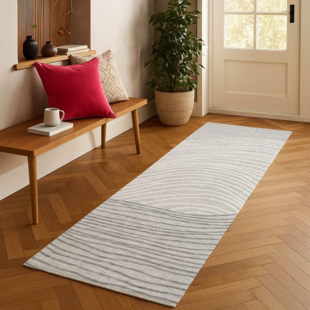 Chantille Machine Washable Indoor/Outdoor Abstract ACN2350 Gray 2 ft. 3 in. x 7 ft. 6 in. Runner Rug price history on PriceWatchPro