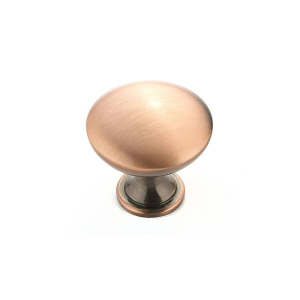 Richelieu Hardware Copperfield Collection 1-3/16 in. (30 mm) Antique Copper Functional Cabinet Knob