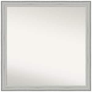 Bel Volto Silver 29 in. W x 29 in. H Non-Beveled Wood Bathroom Wall Mirror in Silver