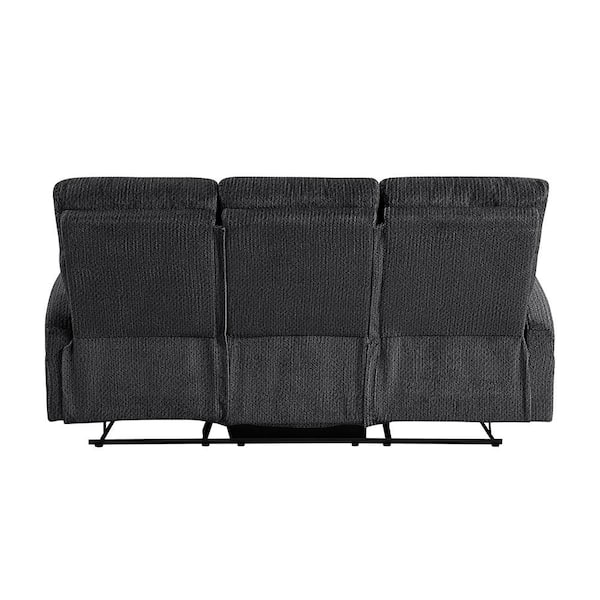 Lazzara Glendale 71 in. W Slope Arm Microfiber Rectangle Manual