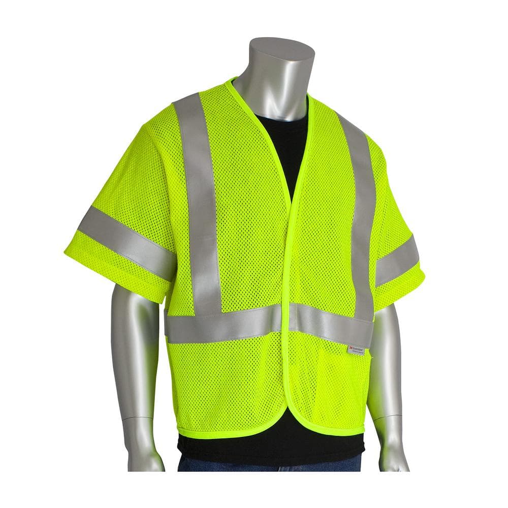 Men's X-Large Hi Vis Yellow ANSI Type R Class 3 AR/FR Mesh Vest with Reflective Tape and 1-Pocket, 4.6 cal/cm 2 price history on PriceWatchPro