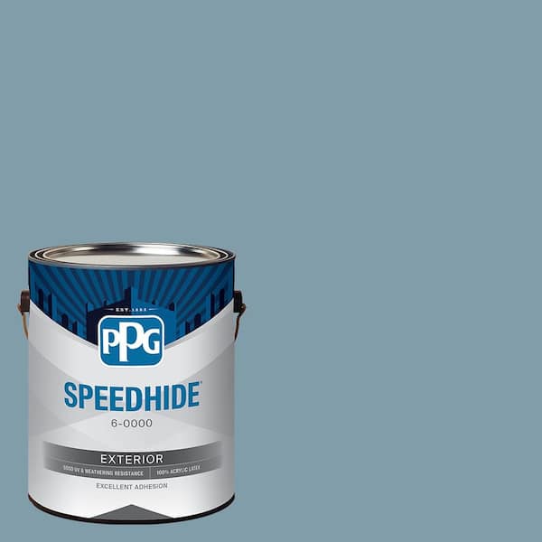 SPEEDHIDE 1 gal. PPG1154-5 Serene Stream Semi-Gloss Exterior Paint