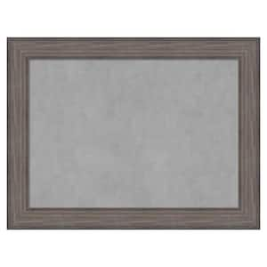 Country Barnwood 33 in. x 25 in. Framed Magnetic Board