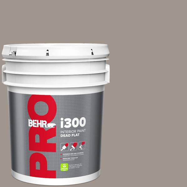 BEHR PRO 5 gal. #PPF-31 Pebbled Path Dead Flat Interior Paint