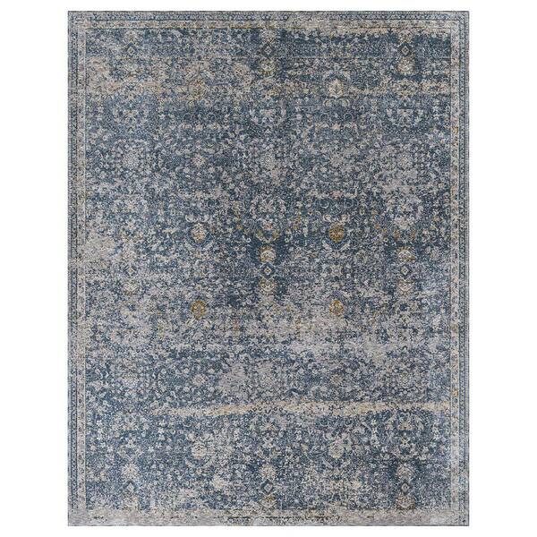 Camilla 2 ft. x 10  ft. Indigo Western Area Rug