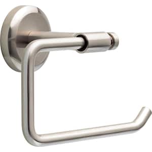 Westdale Wall Mount Open Square Toilet Paper Holder Bath Hardware Accessory in Brushed Nickel