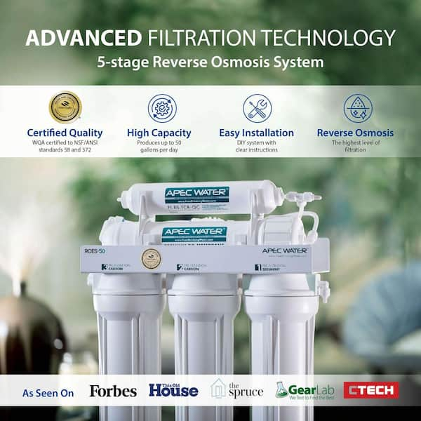 Essence Premium Quality 5-Stage Under-Sink Reverse Osmosis Drinking Water Filter System