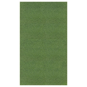 Golf Putting Green Waterproof Solid Indoor/Outdoor 7 ft. x 10 ft. Green Artificial Grass Runner Rug (6 ft. 6 in.x10 ft.)