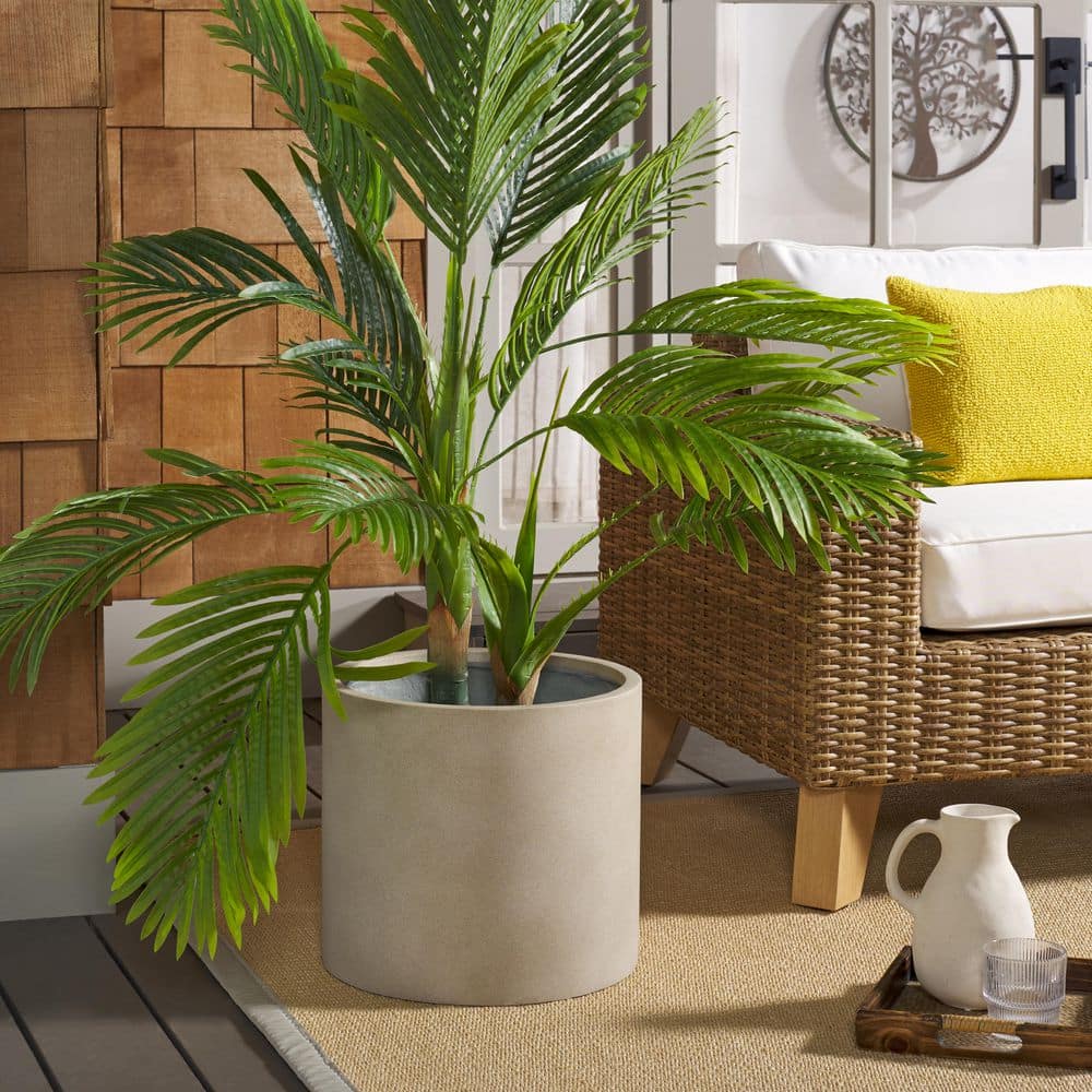 Alia Beige Concrete Ficonstone Outdoor Planter (14.5 in. W x 12.9 in. H) price history on PriceWatchPro