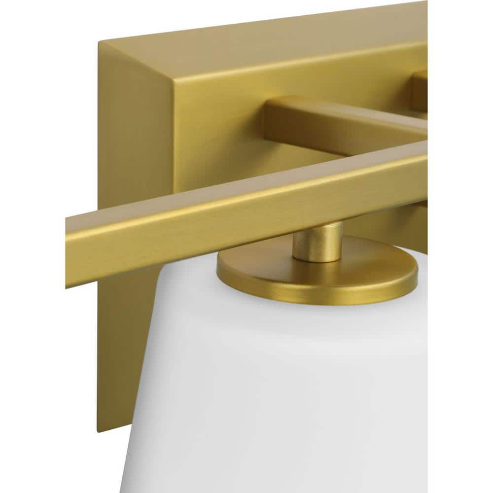 Brushed Gold 4-Light Dimmable Bath Vanity Fixture