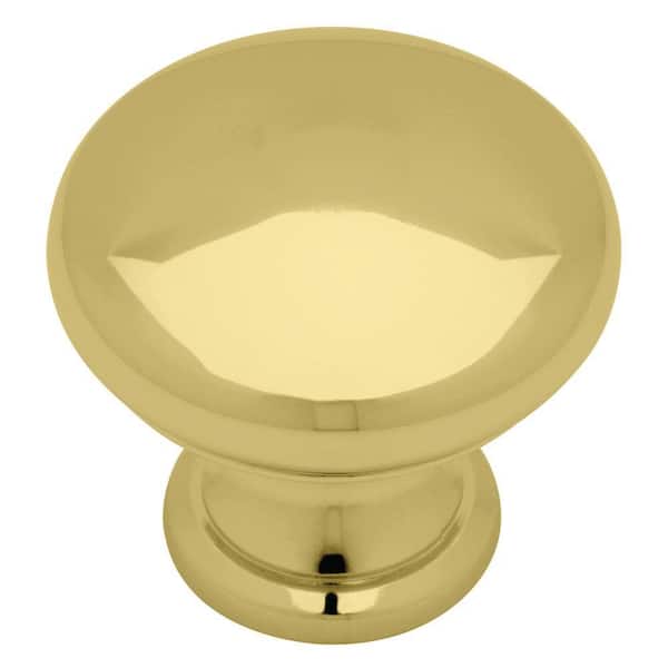 Liberty Classic 1-1/4 in. (32mm) Polished Brass Hollow Round Cabinet Knob