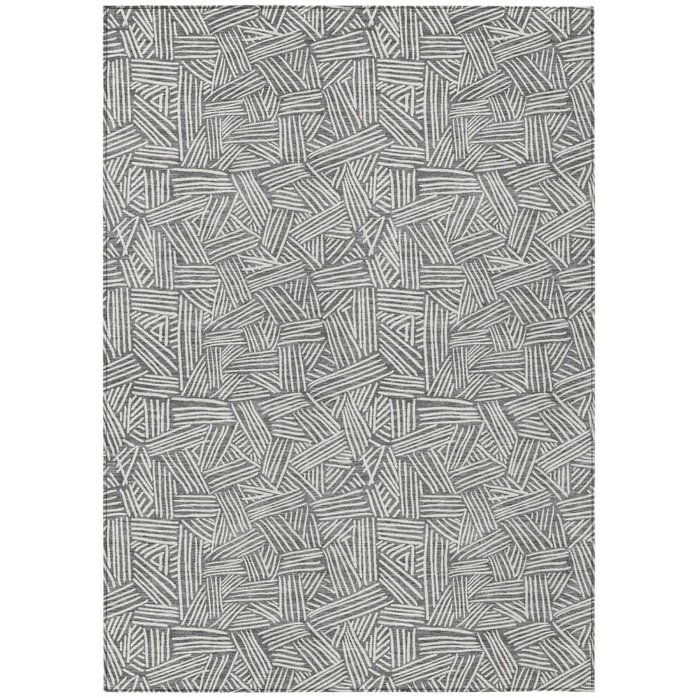 Chantille Machine Washable Indoor/Outdoor Abstract ACN2648 Gray 3 ft. x 4 ft. Area Rug price history on PriceWatchPro
