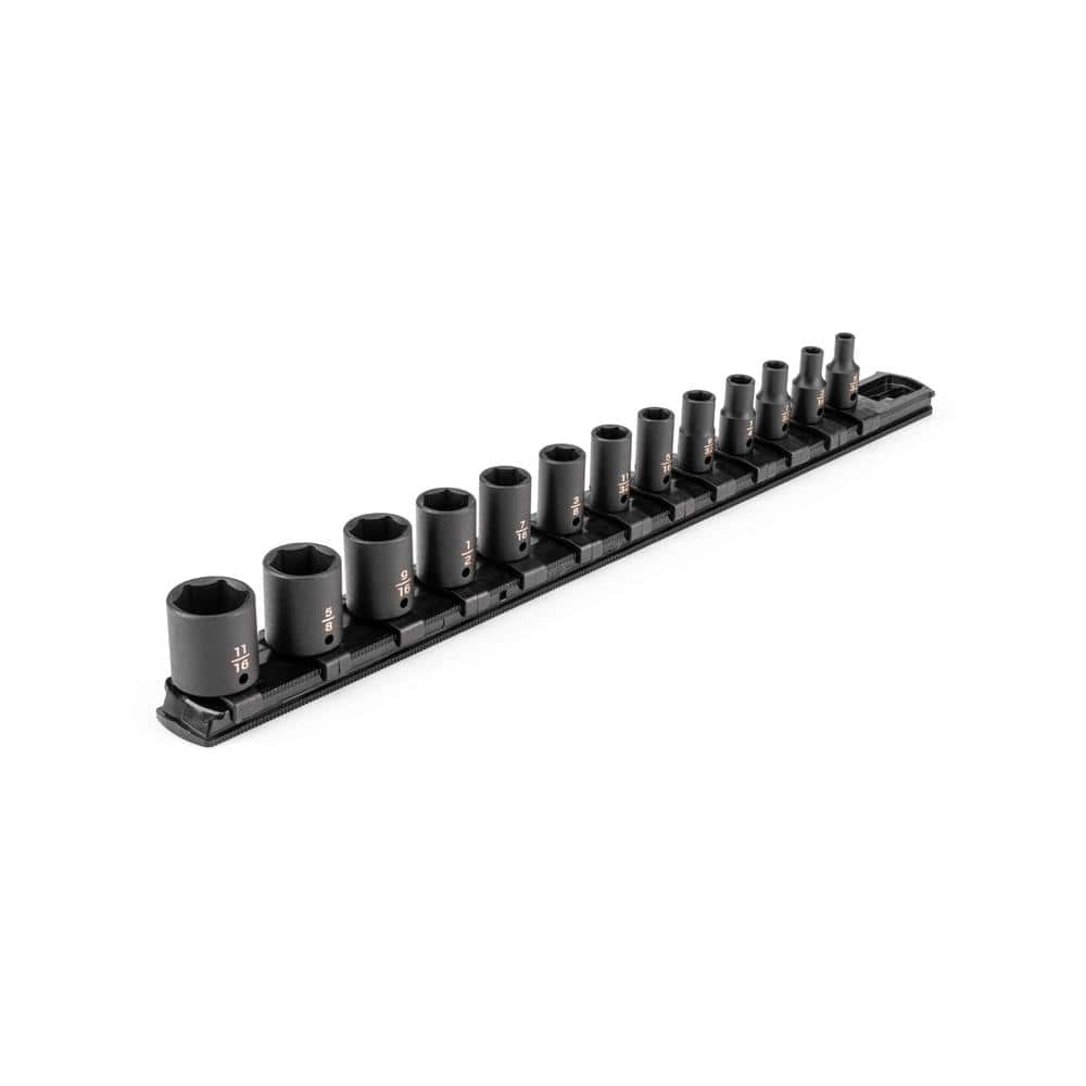 1/4 in. Drive 6-Point Impact Socket Set with Rail, 13-Piece (5/32-11/16 in.) price history on PriceWatchPro