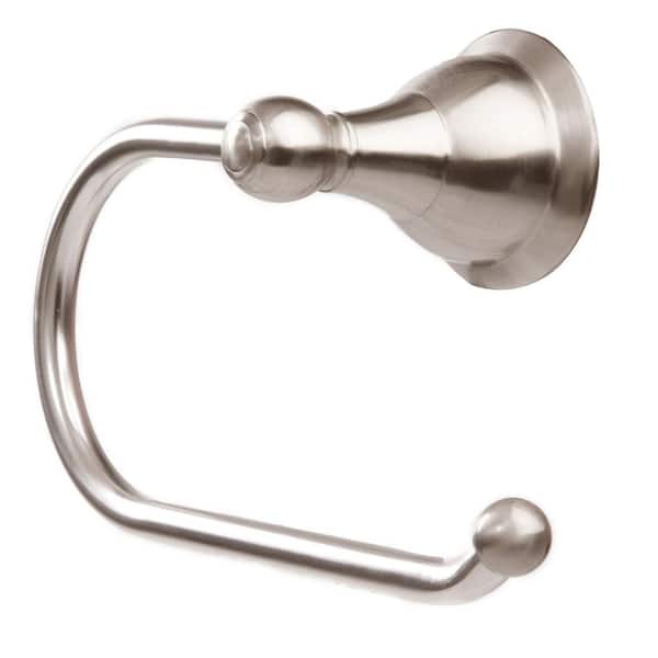 ARISTA Fremont Collection Euro Style Single Post Toilet Paper Holder in Satin Nickel