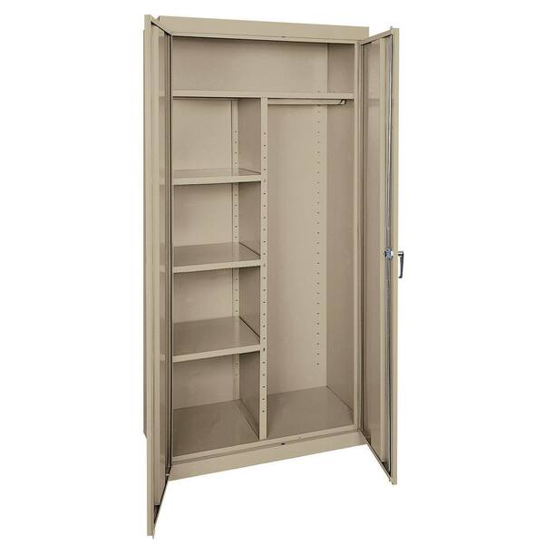 Combination Storage Cabinet, Adjustable Cabinet Shelving