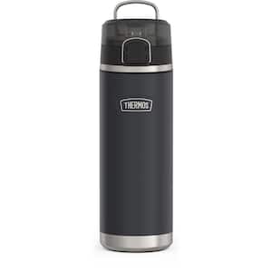 24 oz. Granite Black Stainless Steel Water Bottle with Spout
