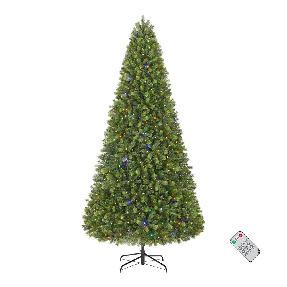 Home Accents Holiday 9 ft. Barbour White Spruce Christmas Tree