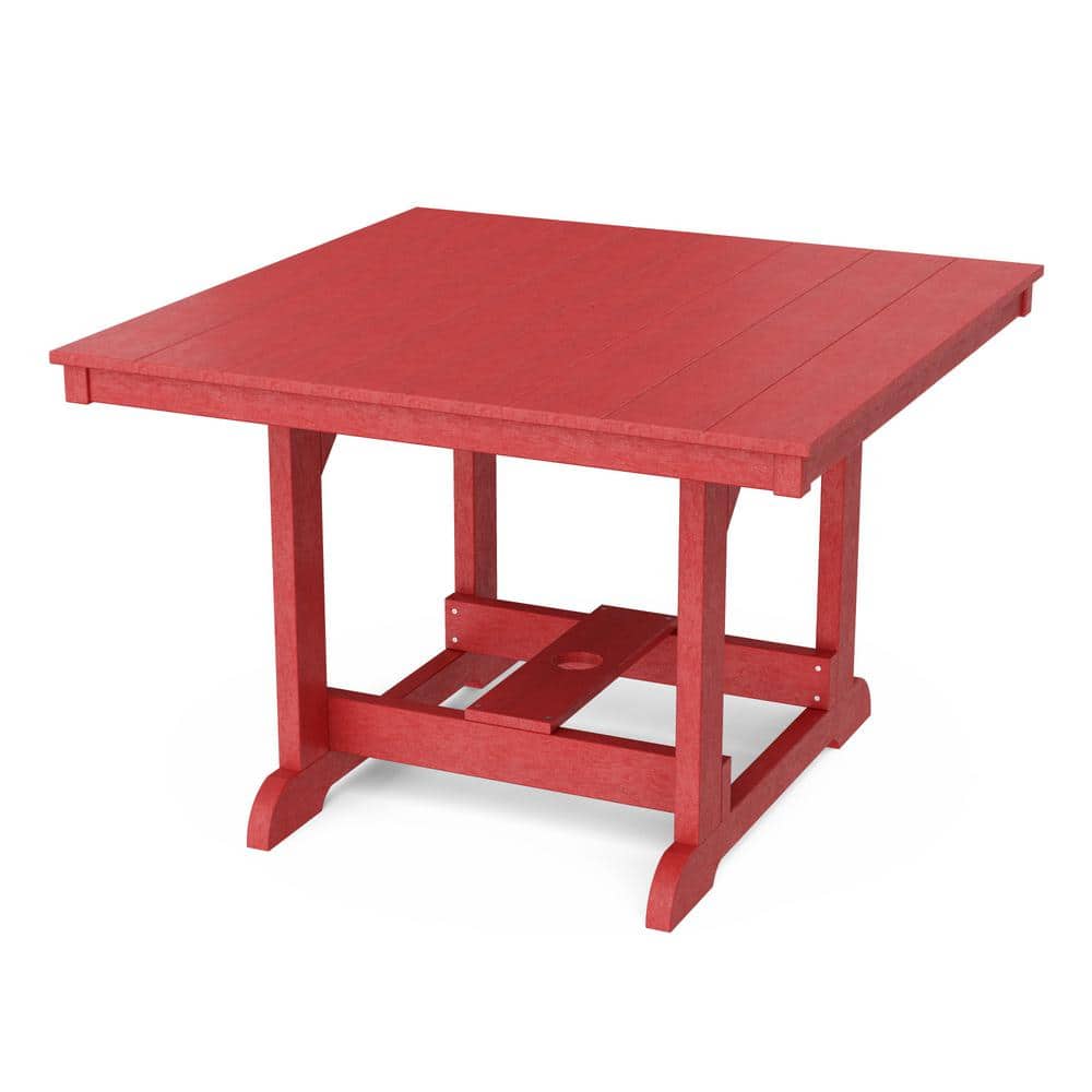 Heritage Cardinal Red 5-Piece HDPE Outdoor Dining Set