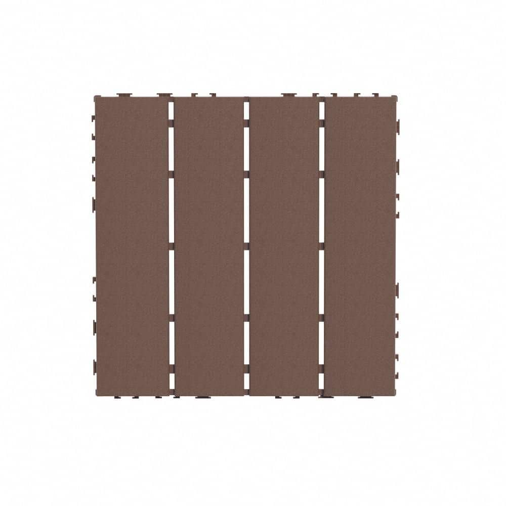 Floor Pavers 12 in. x 12 in. Outdoor Waterproof Plastic Deck Tiles Patio Fl