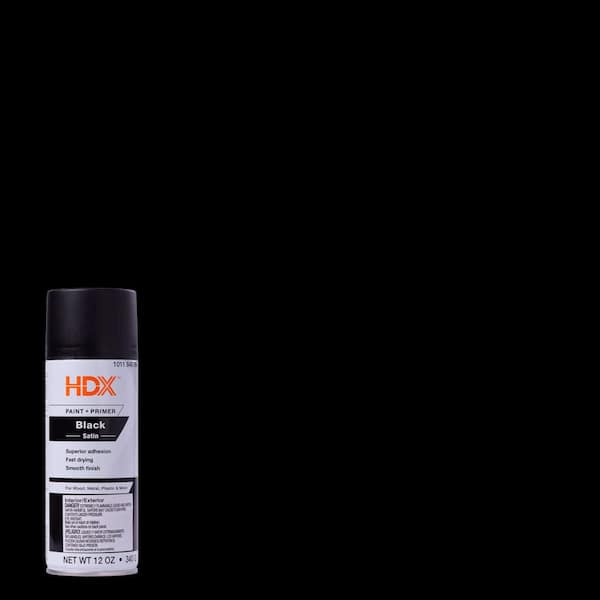 12 oz. Satin Black Double Coverage General Spray Paint