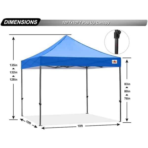 ABCCANOPY A3 10x10 Ez Pop Up Canopy Instant Shelter Outdoor Party Tent Gazebo 