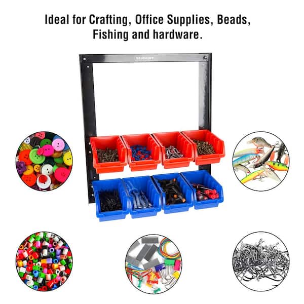 BEAD STORAGE SOLUTIONS 45-Pieces Craft Organizer and 82-Pieces Tiny  Supplies Organizer BSS-0510 + BSS-0511 - The Home Depot