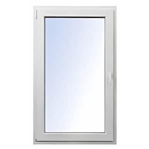 36 in. x 54 in. Elite Euro White Double-Pane Vinyl Tilt/Turn Window with Left Inward Swing