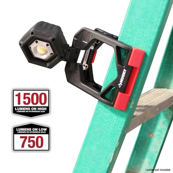 1500 Lumens Rechargeable Weather Resistant Outdoor Clamp Led Work Light 