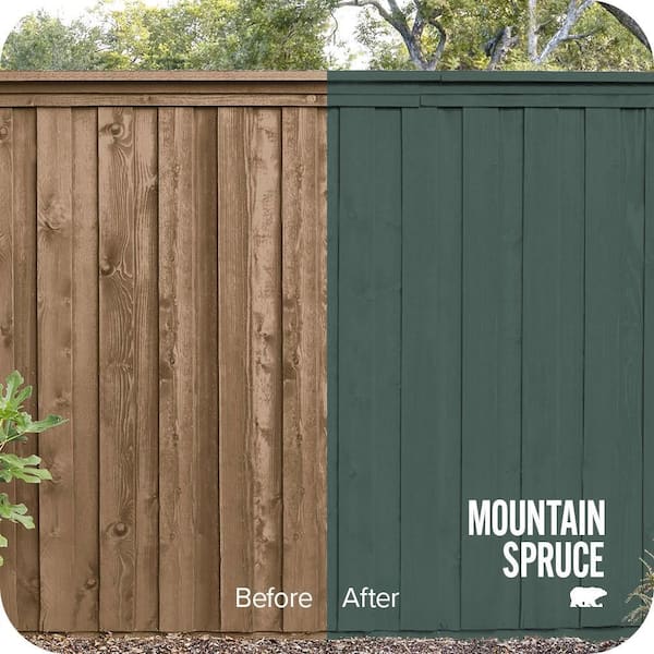 1 gal. #SC-114 Mountain Spruce Solid Color House and Fence Exterior Wood Stain