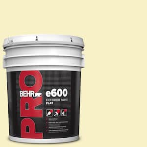 5 gal. #400A-1 Candlelight Yellow Flat Exterior Paint