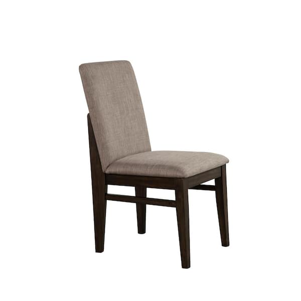 Alpine Furniture Olejo Chocolate Solid Wood Side Chair Set of 2