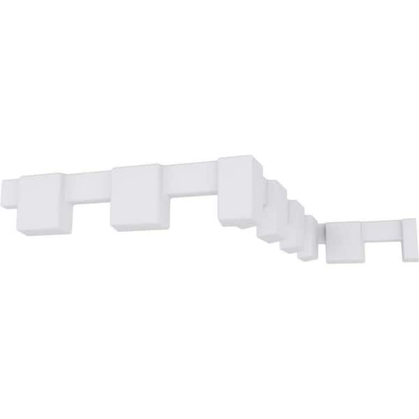 Dentil Block 0.5 in. D x 0.5 in. W x 96 in. L Polyurethane Crown Moulding