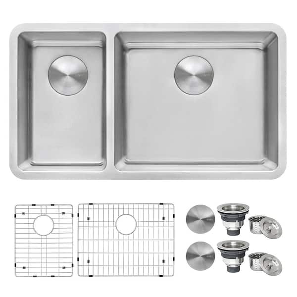https://images.thdstatic.com/productImages/de5f3973-65a3-4b54-95d5-b52d45c96aea/svn/brushed-stainless-steel-ruvati-undermount-kitchen-sinks-rvm5307-64_600.jpg